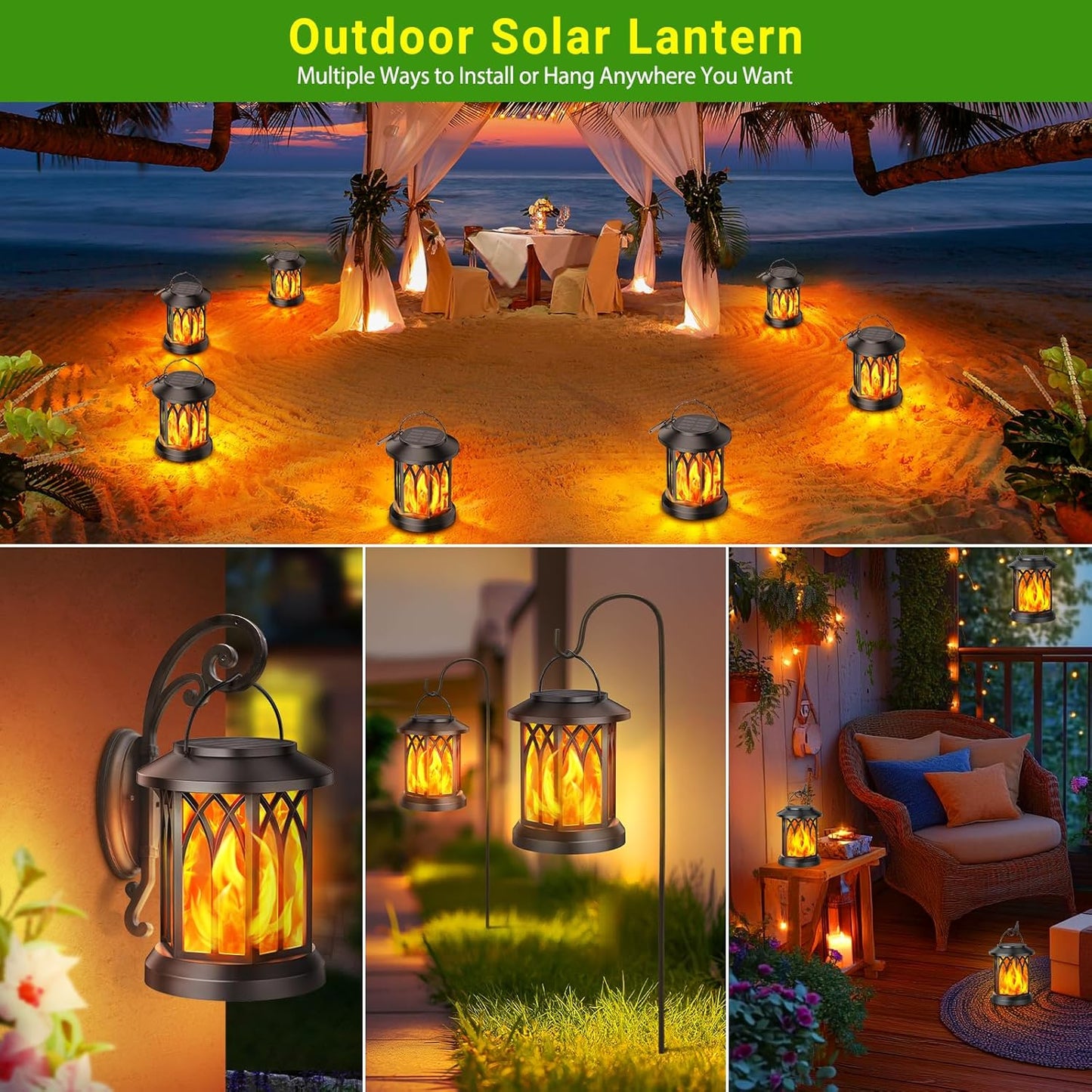 🎃 New for Halloween🔥Upgraded Solar Flame Lantern