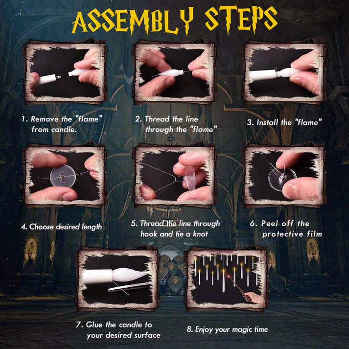 Floating Candles With Magic Wand Remote
