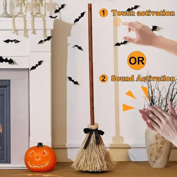 🧙♀️Floating Witch's Broom –Haunted Dancing Broom