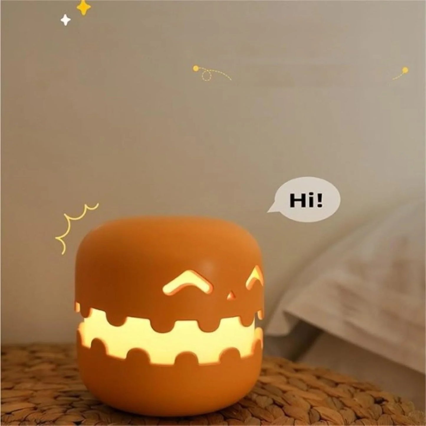 Spooky Halloween Pumpkin Night Light