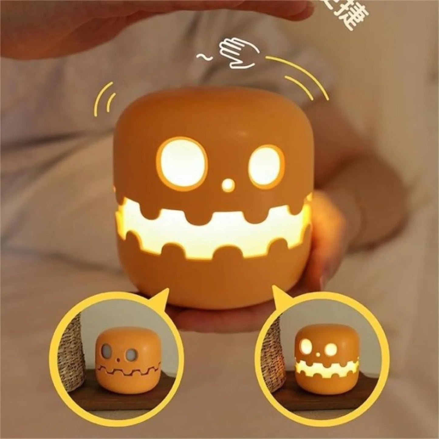 Spooky Halloween Pumpkin Night Light