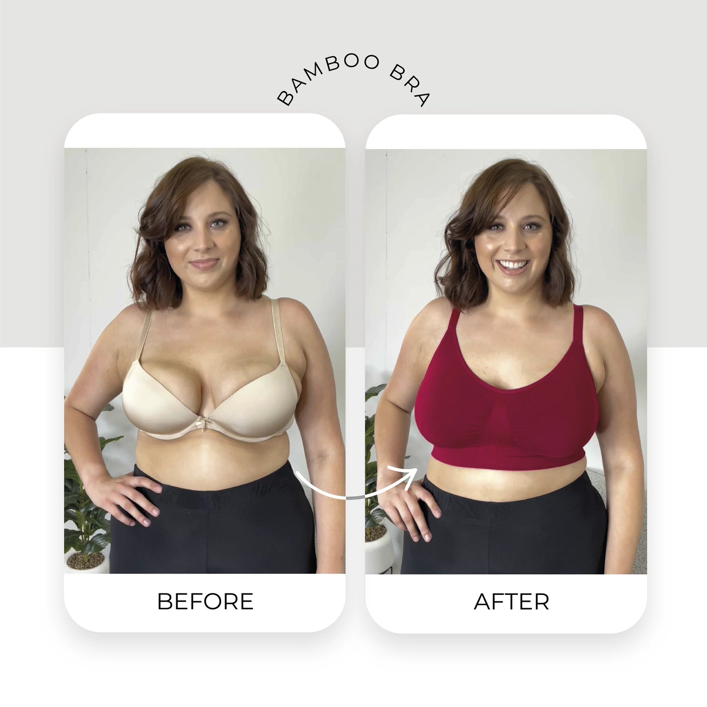 Bamboo Padded Wire Free Bra