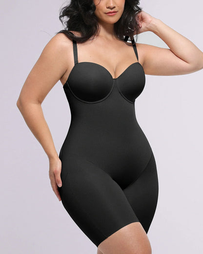 Strapless Mid Thigh Bodysuit