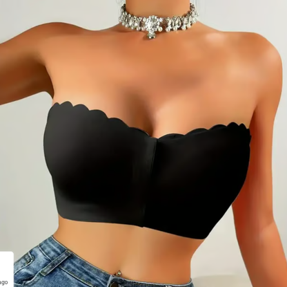 ❤️Seamless Front Closure Strapless Bandeau Bra