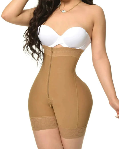 Compression Shapewear Open Bust Tummy Control with Zipper
