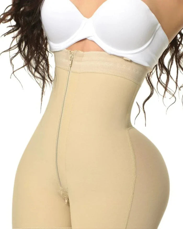 Compression Shapewear Open Bust Tummy Control with Zipper