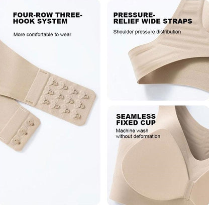 💕Cozy Seamless Push Up Bra with Front Closure