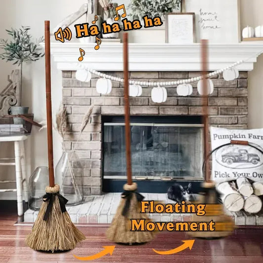 🧙‍♀️Floating Witch's Broom –Haunted Dancing Broom
