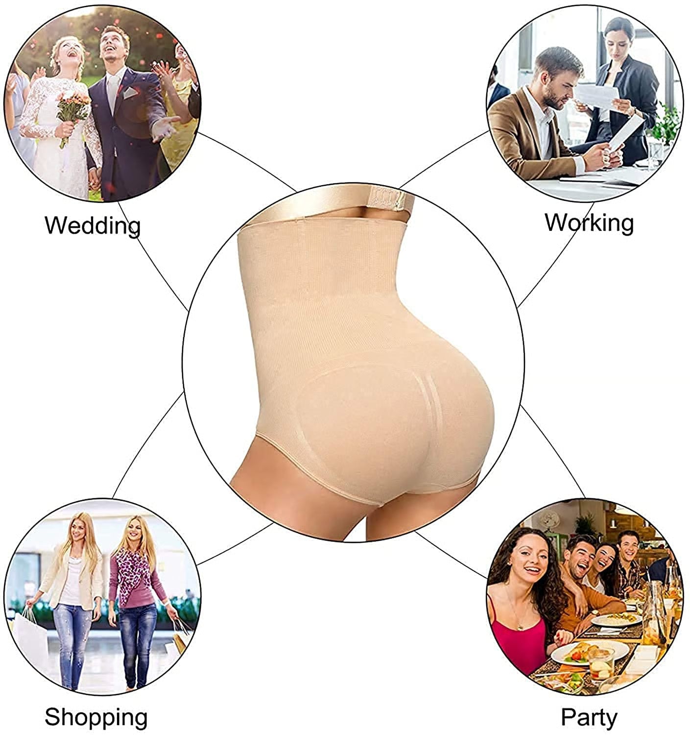 Gravity Shaper Women's Tummy Control Panties